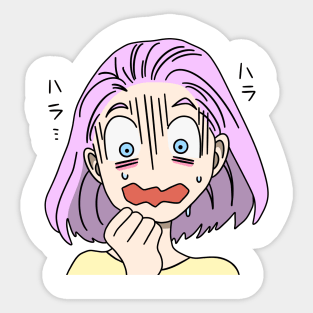 Anime Girl Shocked Sticker